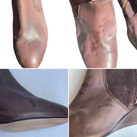 Coach Mystic Wedge Zip Ankle Boots - Womens Size EU 38.5 / US 8.5 - Picture 12 of 16